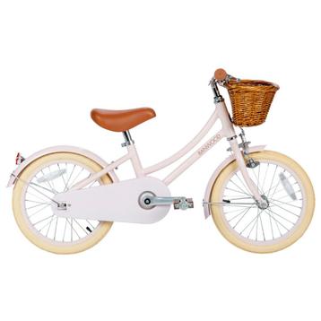 Kinderfiets 16 inch roze met mand, zijwieltjes en verstel... beschikbaar voor biedingen