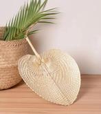 Bamboo Waaier Blok naturel 38x30cm, Verzenden, Nieuw