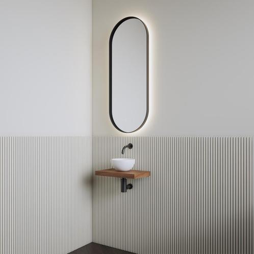 Fonteinset | BWS Leto | Planchet Walnut | Waskom Glans Wit, Doe-het-zelf en Verbouw, Sanitair, Overige typen, Nieuw, Ophalen of Verzenden
