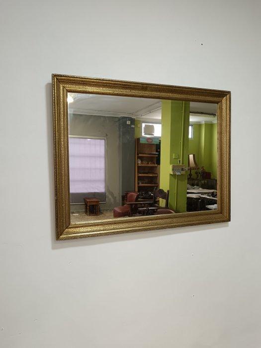 Spiegel - Hout - Gouden spiegel 115x93, Antiek en Kunst, Curiosa en Brocante