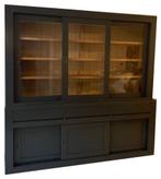 Buffetkast Enschede antraciet met eiken interieur 220cm, Huis en Inrichting, Ophalen of Verzenden, Nieuw