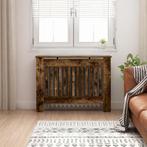 vidaXL Radiatorafdekking Gerookt eiken 112 x 19 x 81,5 cm, Doe-het-zelf en Verbouw, Verzenden, Nieuw