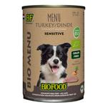 BF Petfood Biofood Organic Kalkoen Menu 400 gr, Dieren en Toebehoren, Dierenvoeding, Verzenden