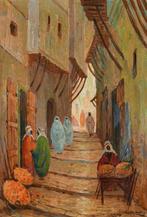 Johannes Van Der Bilt (1882-1943) - Rue á Algiers, Antiek en Kunst
