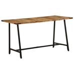 Eettafel Mangohout 140cm | Retourdeal 40%, Huis en Inrichting, 100 tot 150 cm, Nieuw, Vier personen, Industrieel
