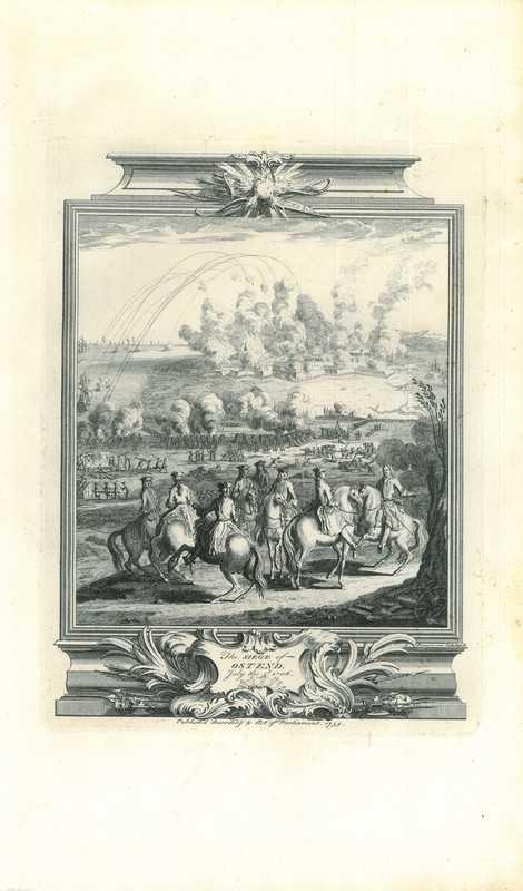 Historische prent van Ostend, Antiek en Kunst, Kunst | Etsen en Gravures