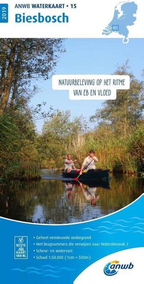 9789018044855 ANWB waterkaart - Biesbosch 2019, Boeken, Studieboeken en Cursussen, Nieuw, Verzenden