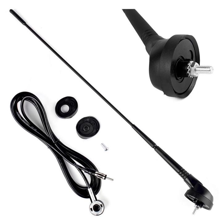 Universele antenne met voet - Auto antenne - 40cm - 5mm..., Auto diversen, Autoradio's, Nieuw, Verzenden