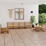 vidaXL 8-delige Loungeset massief grenenhout honingbruin, Tuin en Terras, Tuinsets en Loungesets, Verzenden, Nieuw, Loungeset