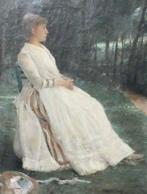 Émile Bastien Lepage (1854-1938) - Les saules, Antiek en Kunst, Kunst | Schilderijen | Klassiek