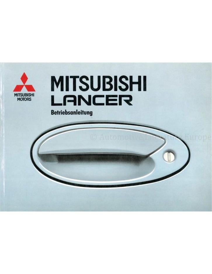 1992 MITSUBISHI LANCER INSTRUCTIEBOEKJE DUITS, Auto diversen, Handleidingen en Instructieboekjes