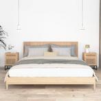 vidaXL Nachtkastjes 2 st 40x30x55,5 cm bewerkt hout en ijzer, Huis en Inrichting, Slaapkamer | Nachtkastjes, Minder dan 45 cm