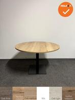Vergadertafel - rond - 120 cm - Bladkleur naar keuze, Vergader- of Presentatieruimte, Ophalen of Verzenden, Gebruikt, Tafel
