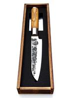 Santoku Knife - Hammered and Forged - 440C Japanese, Antiek en Kunst