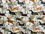 Exclusieve Oeko Tex-katoenstof met paardenmotief - elegantie