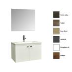 Badkamermeubelset Sanicare Q5 2-Deurs Onderkast 80 cm Met, Ophalen of Verzenden, Nieuw, Chroom, Bad