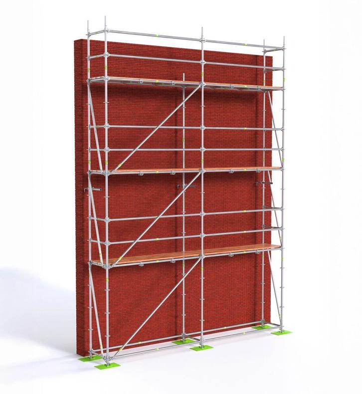 Rix RMS Steigers Complete Set 40 m2, Doe-het-zelf en Verbouw, Steigers, Gevelsteiger, Nieuw, 5 meter of hoger, Verzenden