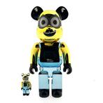 Bearbrick Medicom - BearBrick - Minion Dave Chrome - 400% +