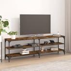 vidaXL Tv-meubel 160x30x50 cm bewerkt hout gerookt, Verzenden, 150 tot 200 cm, Nieuw, Minder dan 100 cm