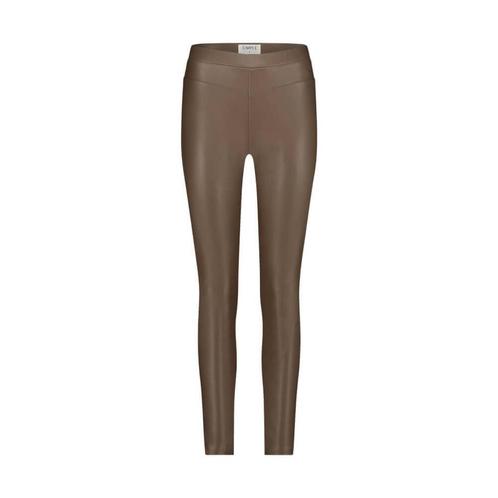 SIMPLE • vegan leather legging in taupe • XL, Kleding | Dames, Broeken en Pantalons, Nieuw, Maat 46/48 (XL) of groter, Verzenden