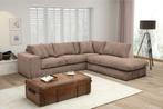 Hoekbank Lelystad - hoekbanken - Taupe, Huis en Inrichting, Nieuw, 150 cm of meer, Stof, 200 tot 250 cm