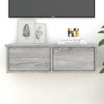 vidaXL Tv-wandmeubel 60x26x18,5 cm bewerkt hout grijs sonoma, Huis en Inrichting, Woonaccessoires | Wandplanken en Boekenplanken