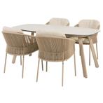 Manolo Florence dining tuinset 180x95xH75 cm 5 delig, Ophalen of Verzenden, Nieuw
