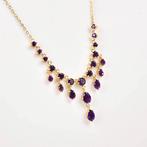 Zonder minimumprijs - Halsketting Zilver - Amethyst -, Nieuw