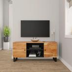 vidaXL Tv-meubel 105x33x46 cm massief acaciahout, Huis en Inrichting, Kasten | Televisiemeubels, 100 tot 150 cm, Verzenden, Nieuw