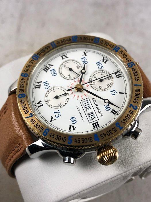 Longines - Lindbergh Hour Angle Chronograph Automatic -, Sieraden, Tassen en Uiterlijk, Horloges | Antiek