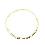 8 karaat FBM gourmet schakelketting., Sieraden, Tassen en Uiterlijk, Kettingen, Ophalen of Verzenden, Gebruikt, Overige kleuren