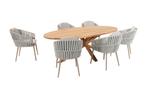 Taste Eva/Prado Ellips ovale tuinset - 240x115 cm., Verzenden, Nieuw, Hout, Tuinset