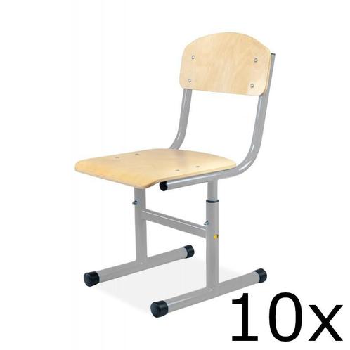 Schoolstoel | Grijs | Hoogte Verstelbaar | Voor Kinderen, Zakelijke goederen, Horeca | Keukenapparatuur, Nieuw in verpakking, Verzenden