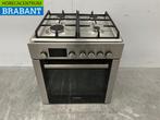 RVS Bosch Heteluchtoven Convectie Oven met 4 pits gasfornuis, Ophalen of Verzenden, Gebruikt