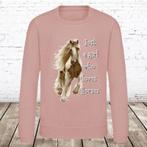 Sweater Just a girl who loves horses roze - 86/92 -