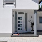 vidaXL Voordeur 100x200 cm aluminium en PVC wit, Doe-het-zelf en Verbouw, Deuren en Horren, Verzenden, Nieuw