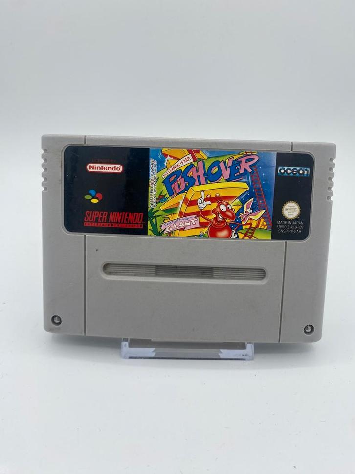 *USED* Push-over / SNES, Spelcomputers en Games, Games | Nintendo Super NES, Gebruikt, Verzenden