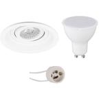 Voordeelset LED Spot Set - Pragmi Domy Pro - GU10 Fitting -, Metaal of Aluminium, Nieuw, Ophalen of Verzenden, Led
