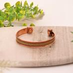 Koperen gezondheids-klemarmband met 2 magneten, Ophalen of Verzenden, Nieuw