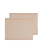 HEMA Placemats met jute 35x45 beige met strepen - 2 stuks, Verzenden, Nieuw