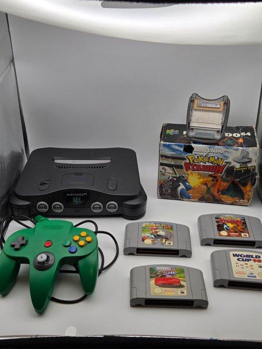 Nintendo - N64 - Nintendo 64 + 4 Iconic Games + Transfer Pak, Spelcomputers en Games, Spelcomputers | Overige Accessoires
