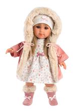 Llorens pop Elena met roze jasje - 35 cm (Poppen 33- 36 cm), Kinderen en Baby's, Speelgoed | Poppen, Nieuw, Overige typen, Ophalen of Verzenden