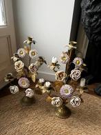 Taperstick (kleine blaker met een dunne pijp) (2) - Brons,, Antiek en Kunst, Curiosa en Brocante