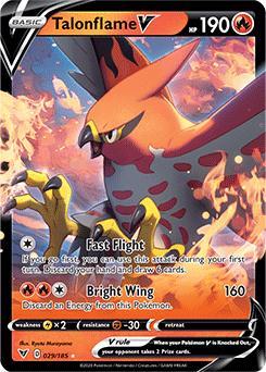 Talonflame V 029/185 Vivid Voltage, Hobby en Vrije tijd, Verzamelkaartspellen | Pokémon, Losse kaart, Nieuw, Foil, Ophalen of Verzenden