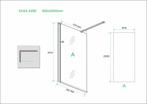 Aanbieding: Wiesbaden inloopdouche + Safety Glass + ZWART, Ophalen of Verzenden, Nieuw