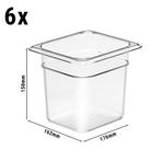 GGM Gastro | (6 stuks) CAMBRO | CAMWEAR® - Polycarbonaat GN, Verzenden