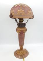 Schneider Le Verre Français - Tafellamp - Smeedijzer -, Antiek en Kunst