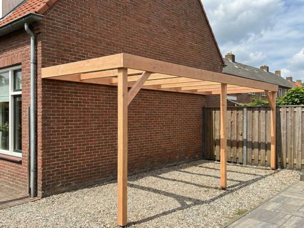 Veiling - Carportframe muuraanbouw  800x300x215 cm, Tuin en Terras, Overkappingen