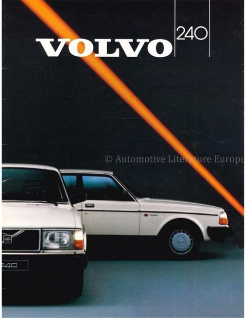 1987 VOLVO 240 BROCHURE NEDERLANDS, Boeken, Auto's | Folders en Tijdschriften, Volvo