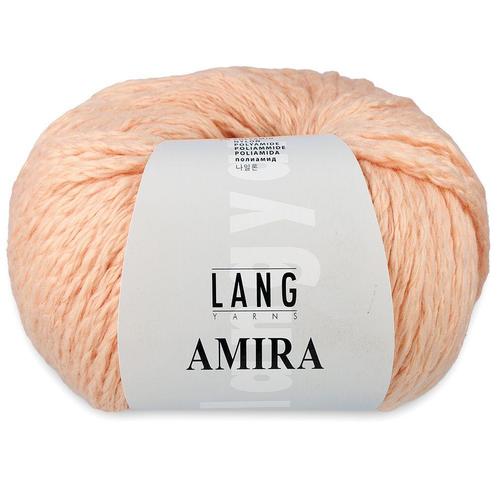 Lang Yarns Amira - 128 licht zalm - Katoen Garen, Hobby en Vrije tijd, Breien en Haken, Ophalen of Verzenden